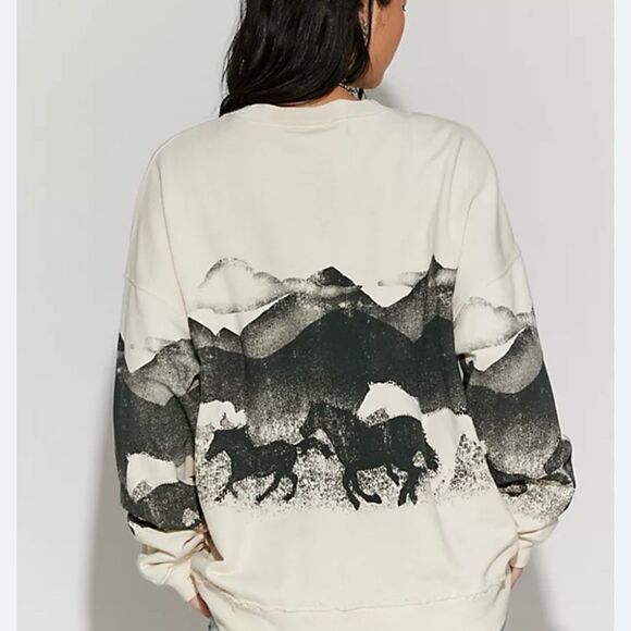 Free People Tops - Sold Out Free People Ragabond The Range Crewneck Sweatshirt